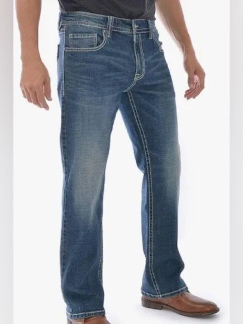 TK Axel Men’s Slim Bootcut Jeans Denim Pants Size 32x32 Y2K Style